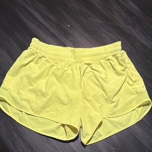 Lululemon Athletica Bright Yellow Athletic Shorts